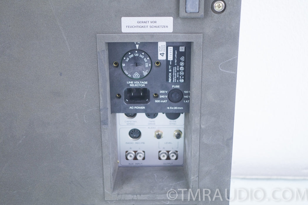 Revox B-77 MK II Reel to Reel Tape Recorder in Factory Box