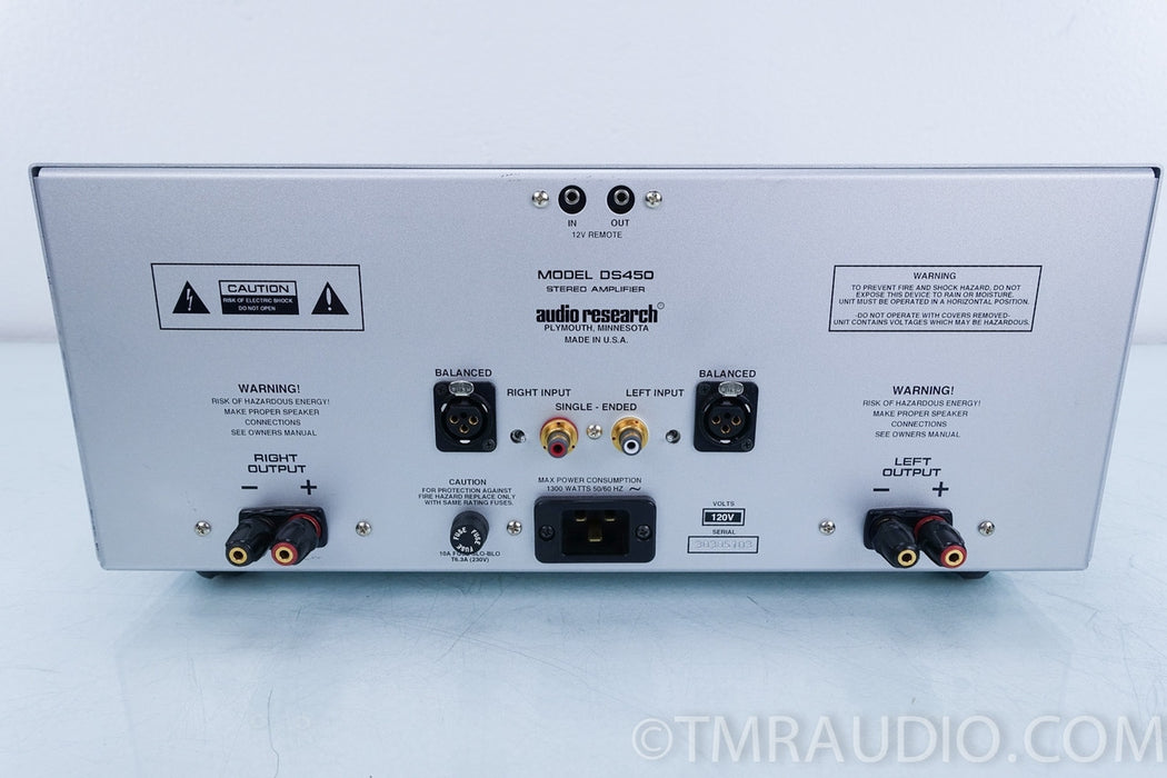 Audio Research DS450 Power Amplifier in Factory Box (Upgraded!)