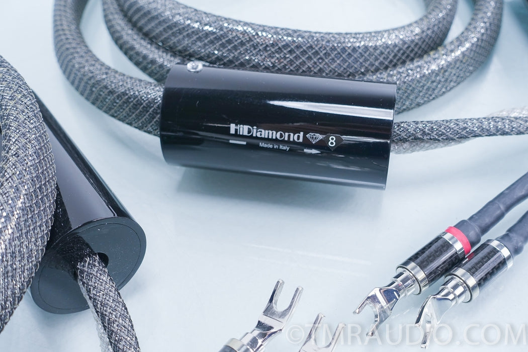 HiDiamond D8 Speaker Cables with Furutech CF-201 Spades