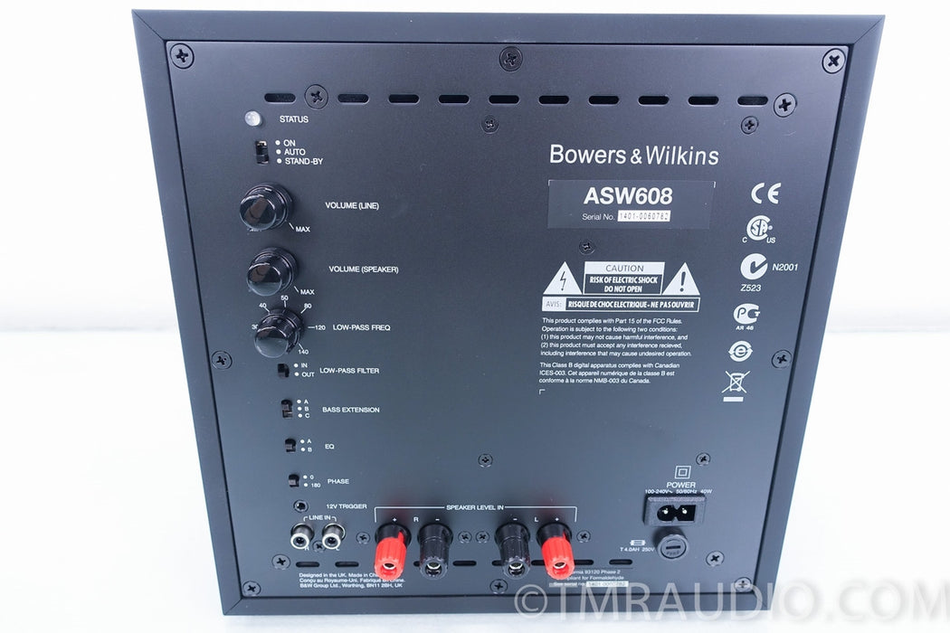 B&W ASW608 Powered Subwoofer in Factory Box