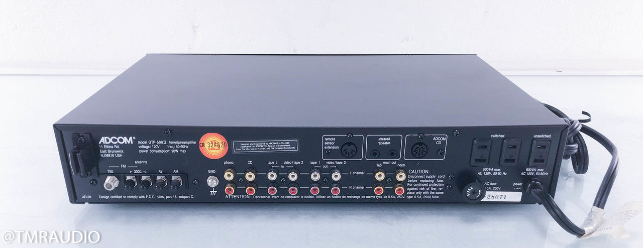 Adcom GTP-500 II Stereo Preamplifier / Tuner