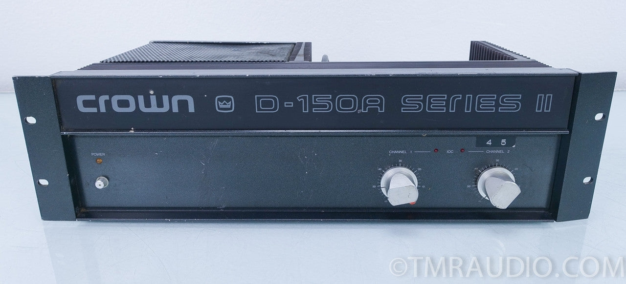 Crown D-150a Series II Amplifier AS-IS (one channel bad)