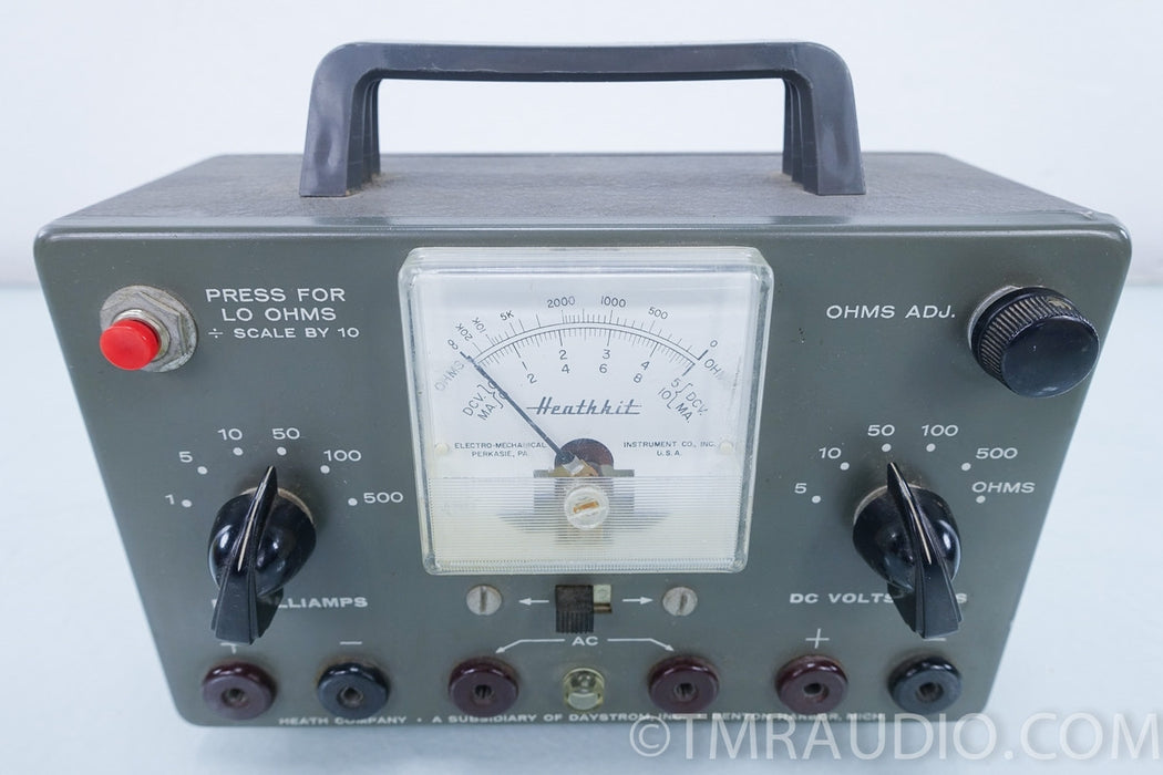 HEATHKIT MULTIMETER model EK-1 vintage ohms DC volts milliamps AC analog tester