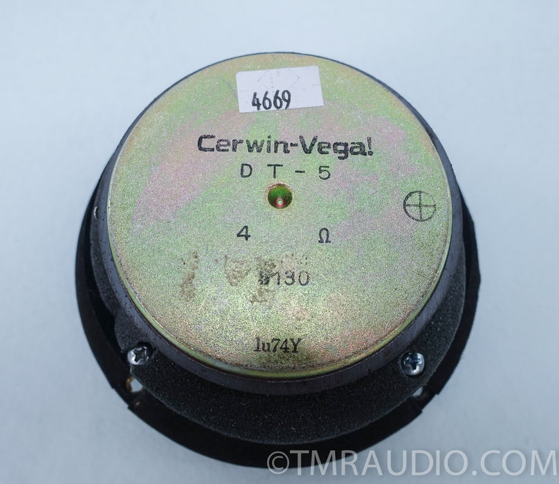 CERWIN VEGA DT-5 Tweeter / Part for Cerwin Vega AT-15 Speakers / 4 ohm