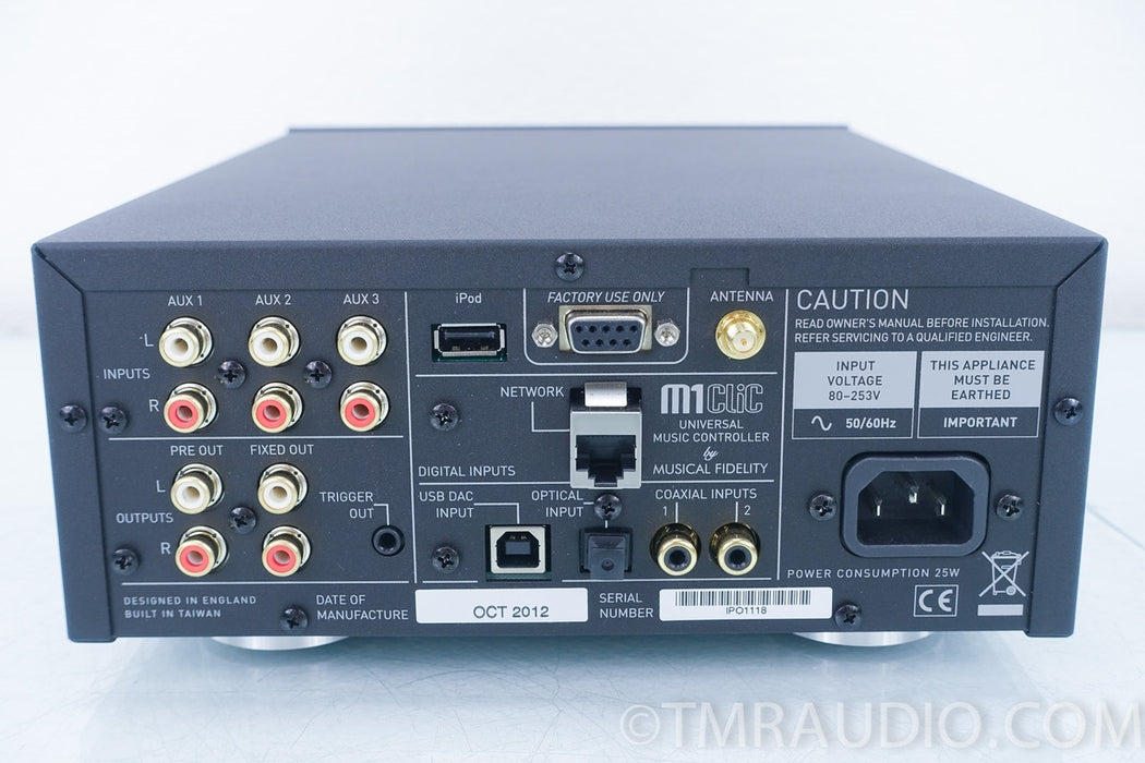 Musical Fidelity M1 CliC Universal Music Controller / Preamplifier in Factory Box