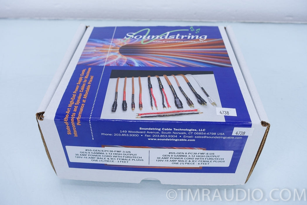 Soundstring Cable Technologies Gen II 3 & 6 ft. Power Cord (s) in Factory Box