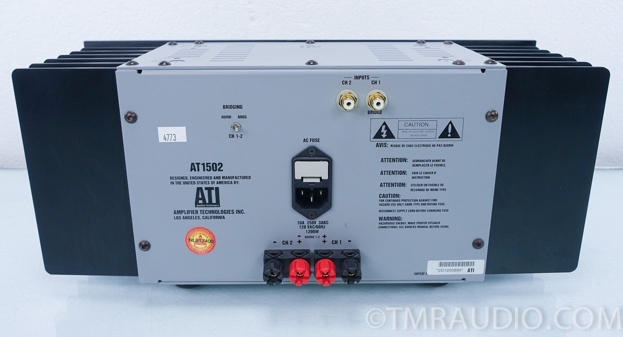 ATI Audio AT1502 2x150 Watt Stereo Power Amplifier