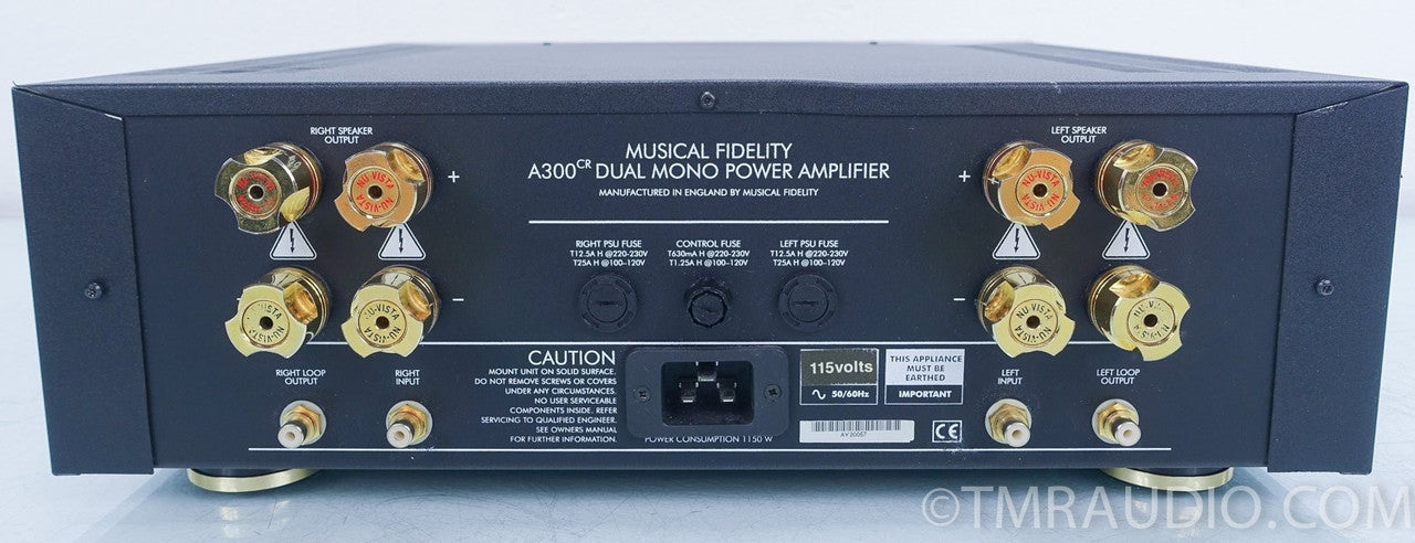 Musical Fidelity A300CR Stereo 225w x 2 Amplifier in Factory Box