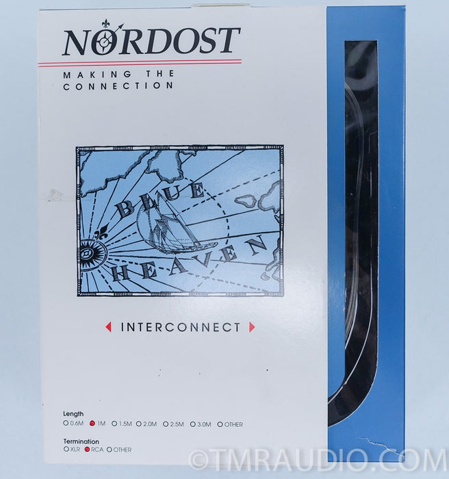Nordost Blue Heaven RCA 1M Pair Interconnects in Factory Box