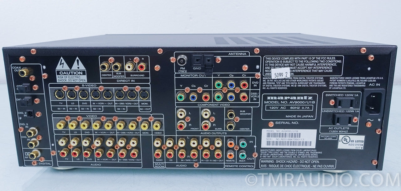 Marantz AV9000 Preamplier THX Ultra 5.1 Pre-Amp Tuner Processor w