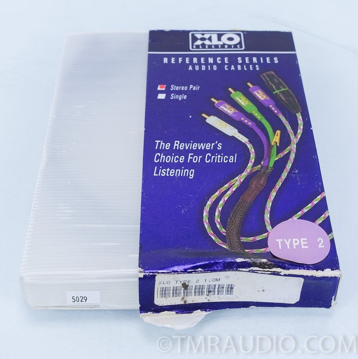XLO Reference Type 2 XLR 1m Pair Balanced Interconnects in Factory Box