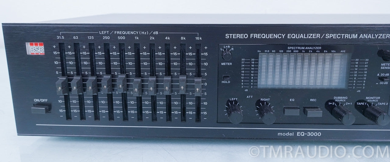 BSR Model EQ-3000 Stereo Frequency Equalizer / Spectrum Analyzer