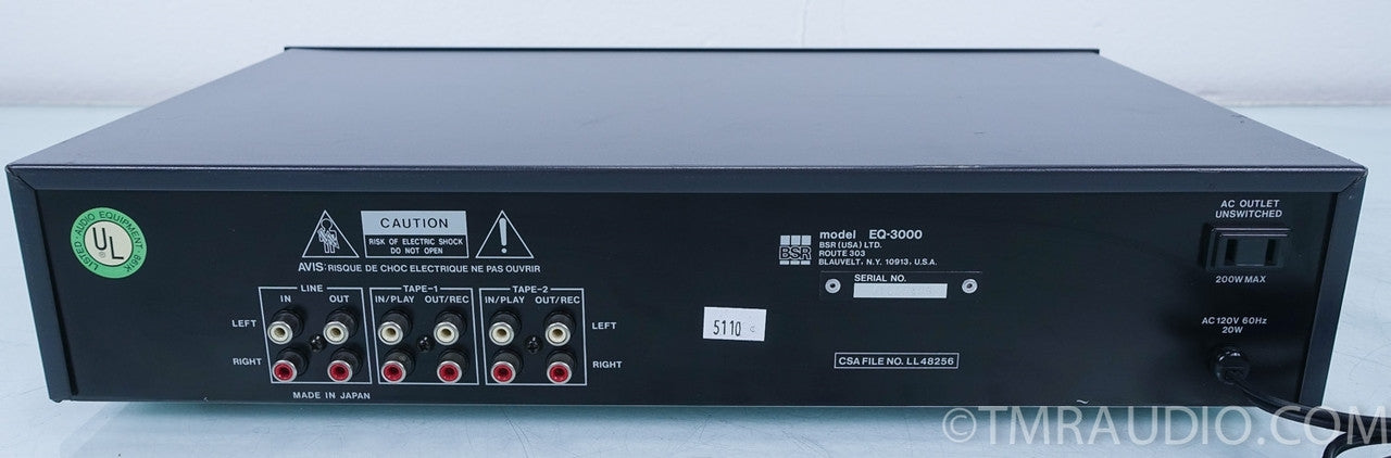 BSR Model EQ-3000 Stereo Frequency Equalizer / Spectrum Analyzer