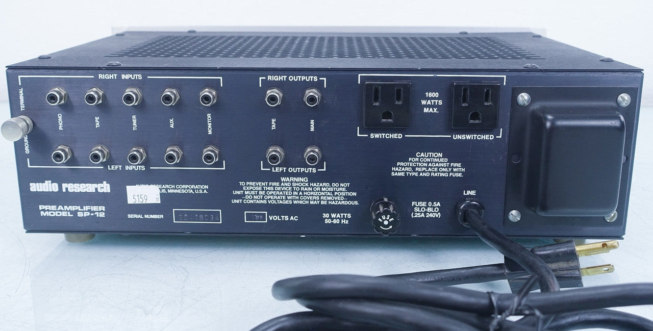 Audio Research SP-12 Tube Preamplifier / Preamp