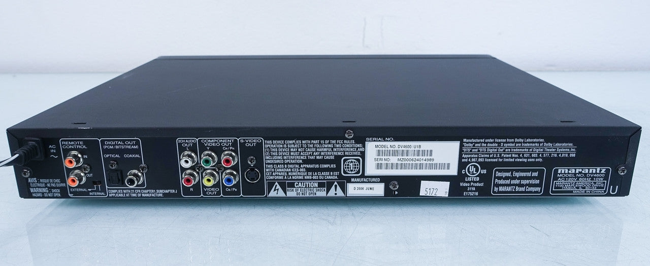 Marantz DV4600 CD / DVD Player