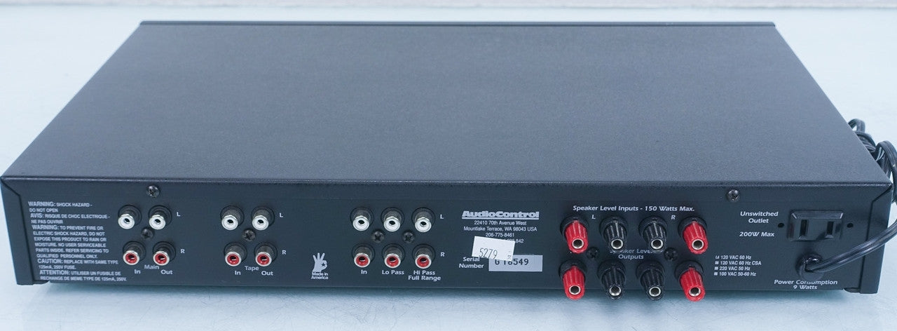 Audio Control Phase Coupled Activator / Electronic Crossover AS-IS