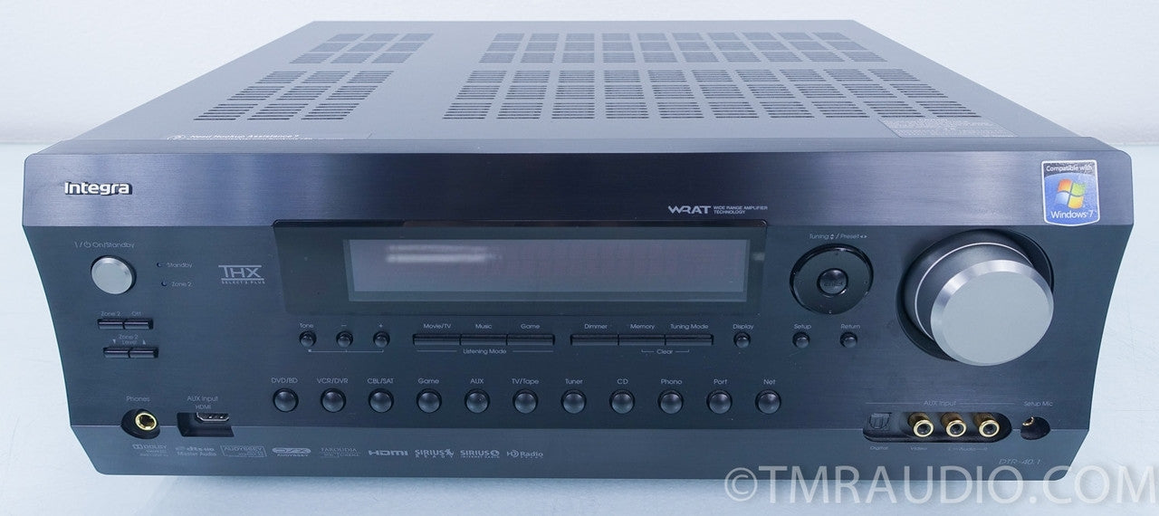 INTEGRA DTR-40.1 THX Select2 Plus, 2-Zone, 7.2 Channel 100 w Network Receiver