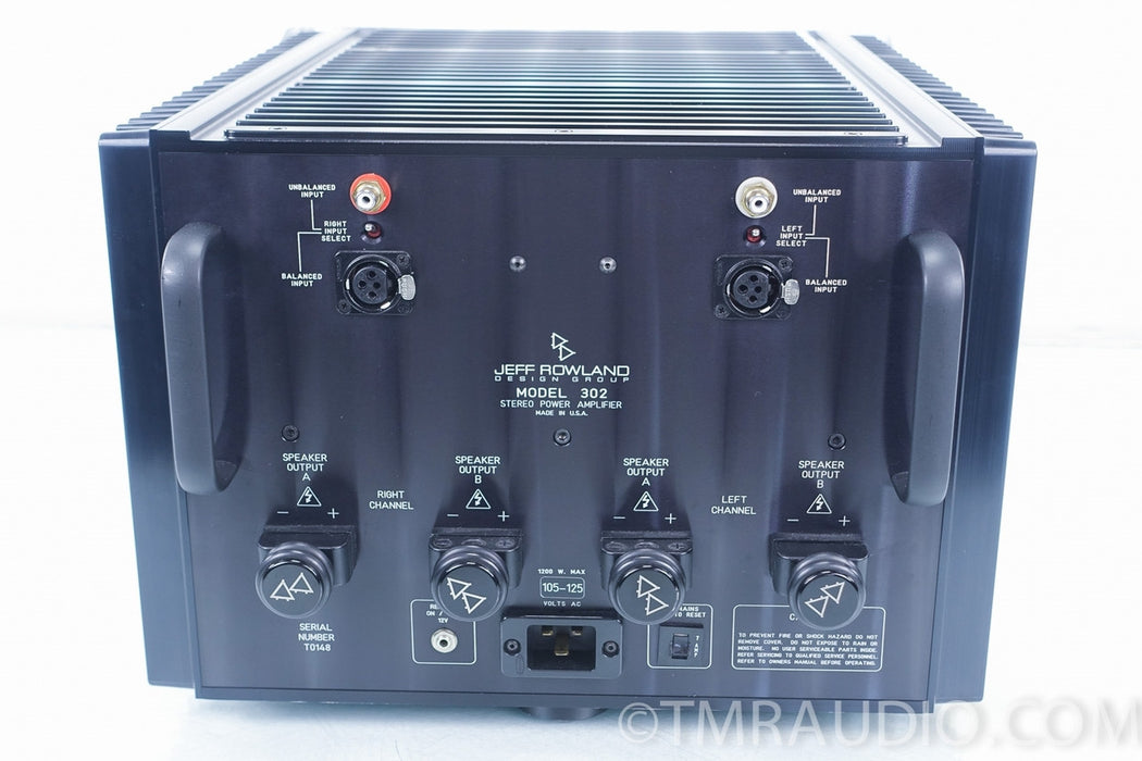 Jeff Rowland Model 302 Stereo Power Amplifier in Factory Box
