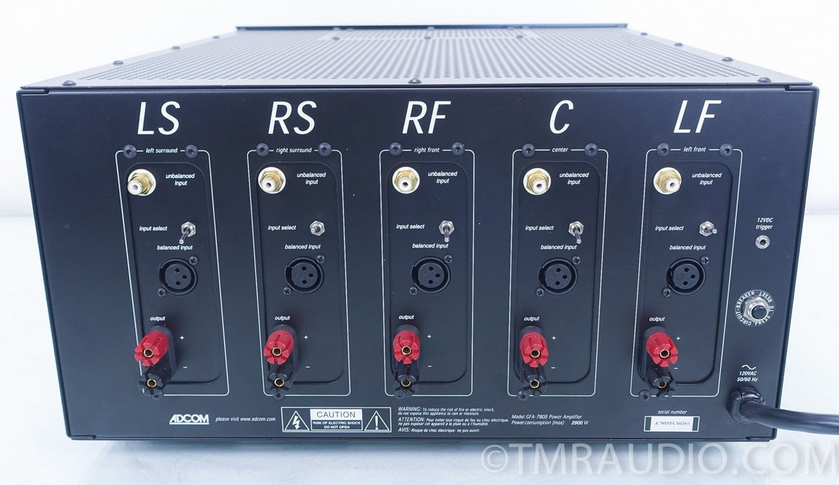Adcom GFA-7805 5ch x 300 Power Amplifier in Factory Box