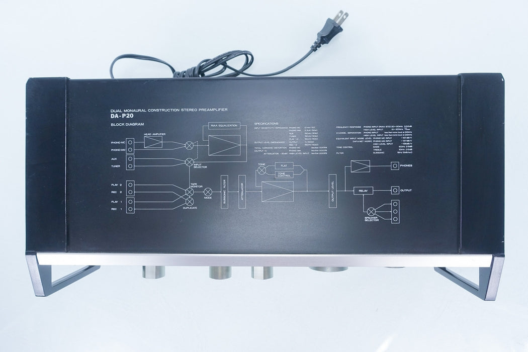 Mitsubishi DA-P20 Vintage Stereo Preamp / Preamplifier