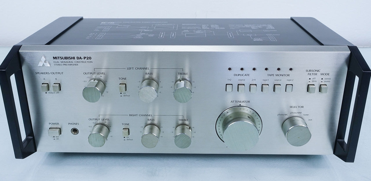 Mitsubishi DA-P20 Vintage Stereo Preamp / Preamplifier