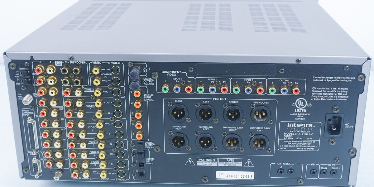 Integra RDC-7 7.1 Preamplifier / Processor in Factory Box — The