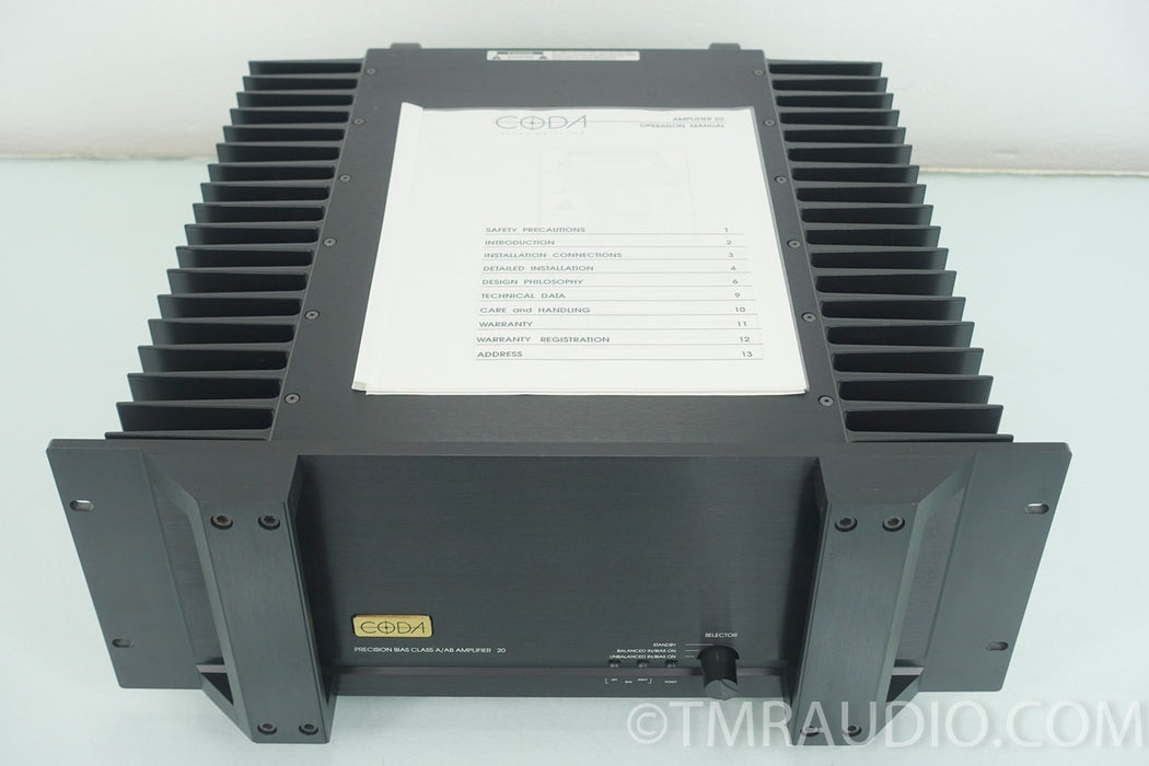 Coda Amplifier 20 Power Amplifier in Factory Box