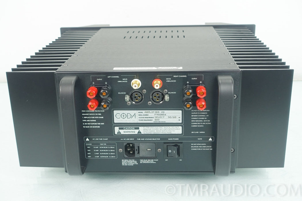 Coda Amplifier 20 Power Amplifier in Factory Box