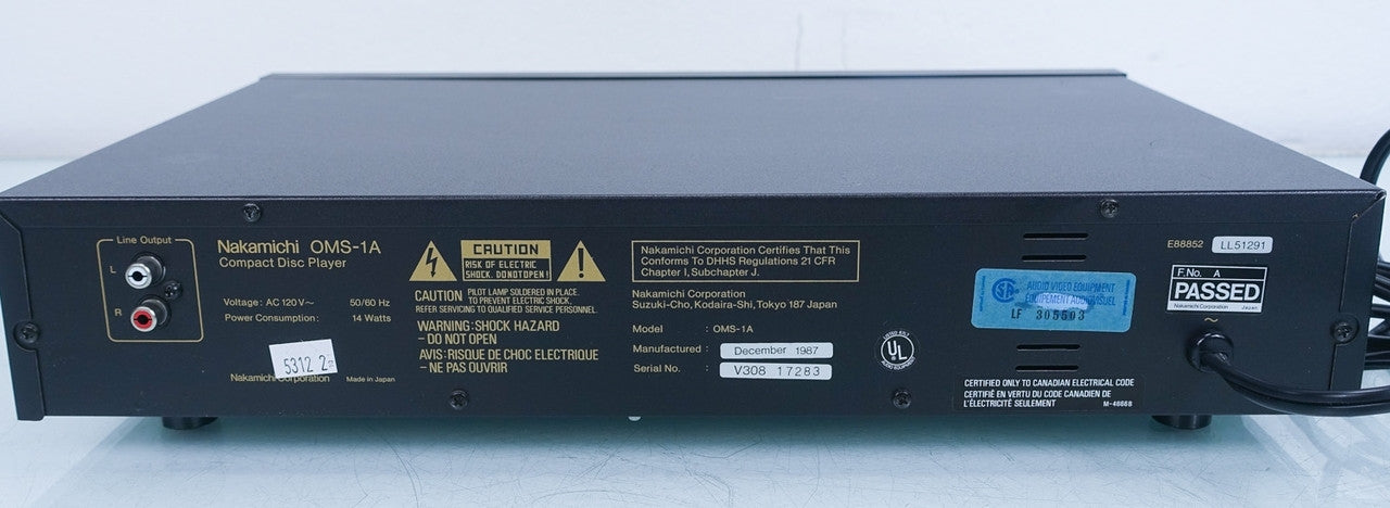 Nakamichi OMS-1A CD Player