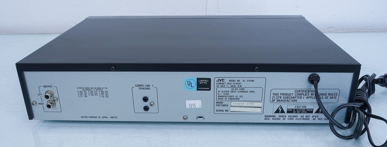 JVC XL-V112 Single Disc CD Player