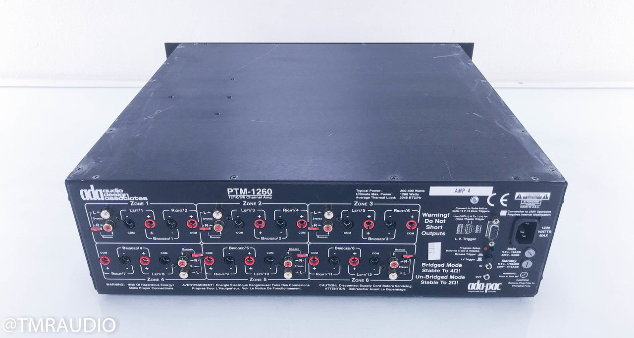 Audio Design Associates PTM-1260 12 Channel Power Amplifier