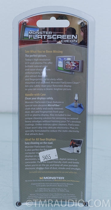 Monster Flatscreen Cleaning Kit NEW in Factory Packaging