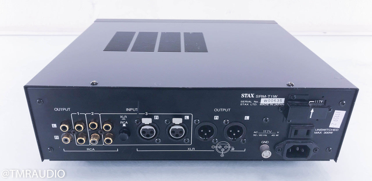 Stax SRM-T1W Electrostatic Headphone Amplifier (Broken RCA jacks - AS-IS)