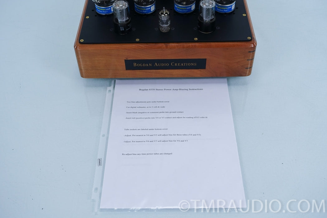 Bogdan Audio Creations 6550 Tube Amplifier in Factory Box