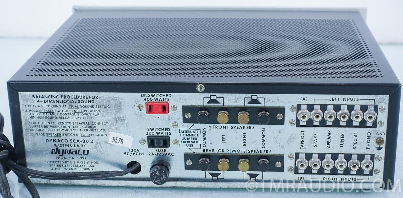 Dynaco SCA-80Q Vintage Integrated Amplifier