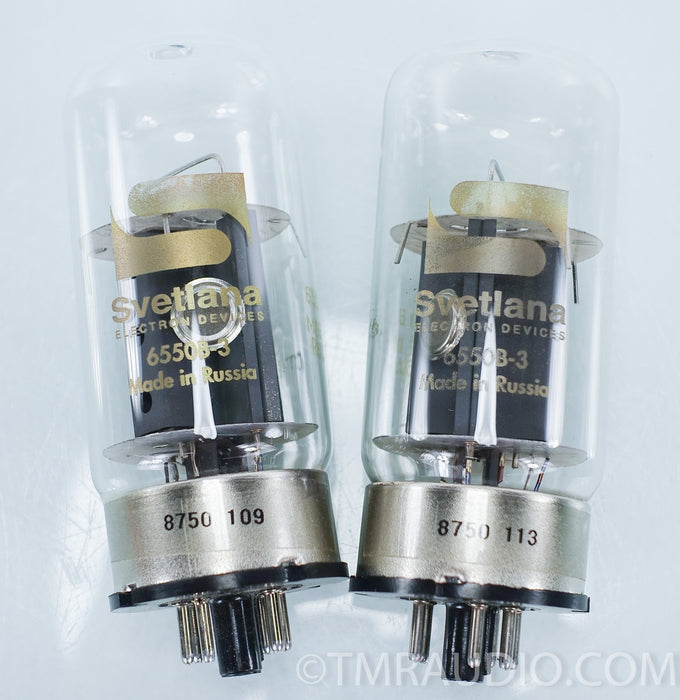 Svetlana 6550B-3 Pair of Tubes in Factory Packaging