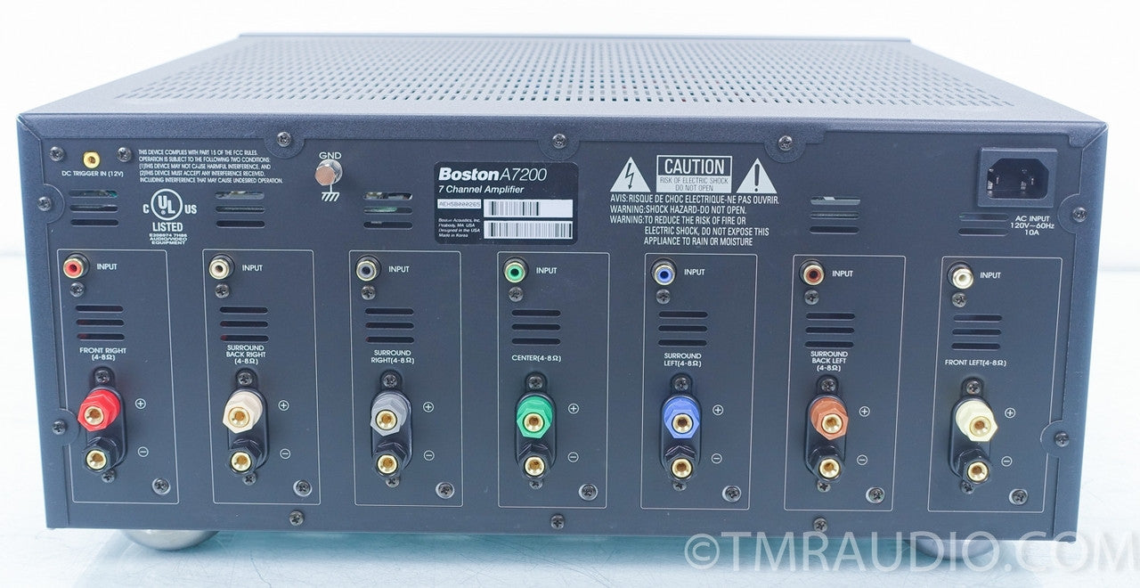 Boston Acoustics A7200 120w x 7 Channel Amplifier in Factory Box