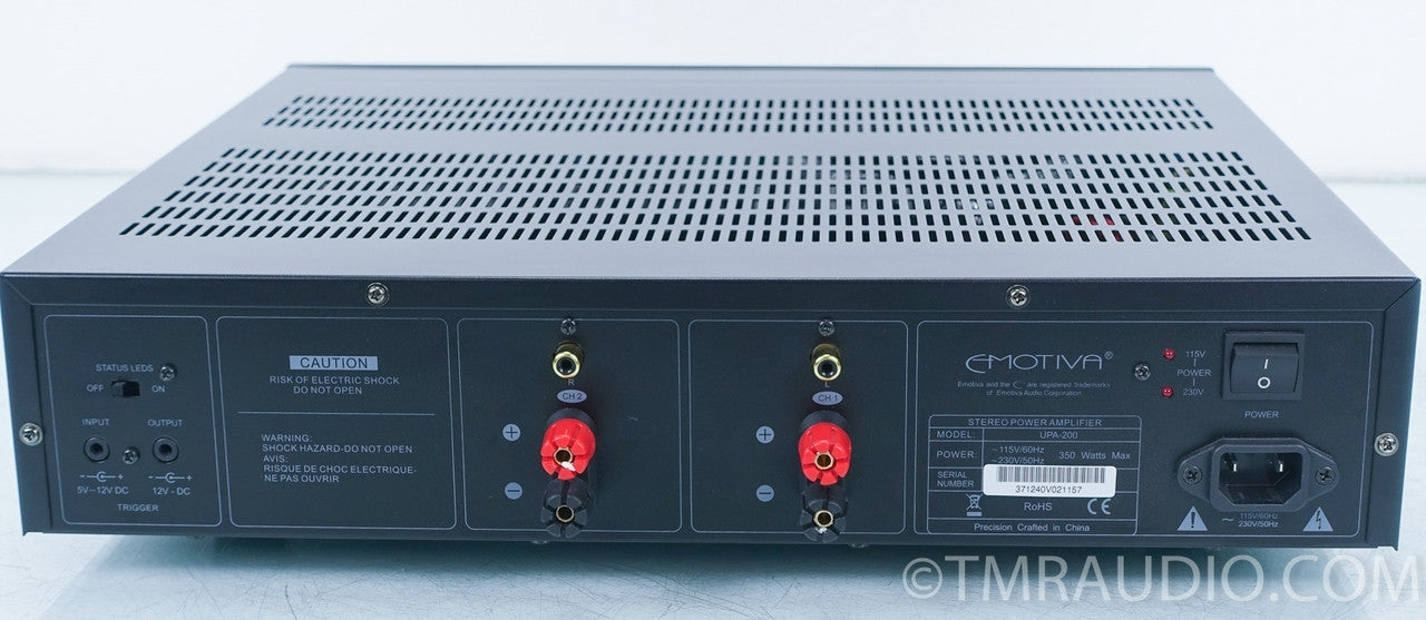 Emotiva UPA-200 Stereo Power Amplifier in Factory Box