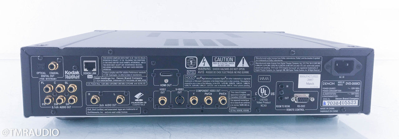 Denon DVD-2930CI SACD / CD / DVD Player