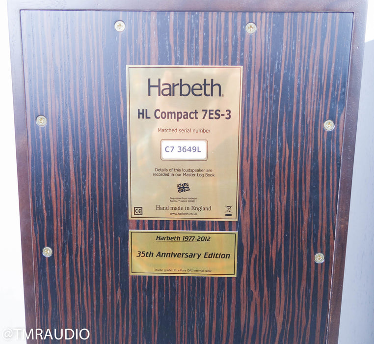 Harbeth HL Compact 7ES-3 w/ 19" Sound Anchor Stands