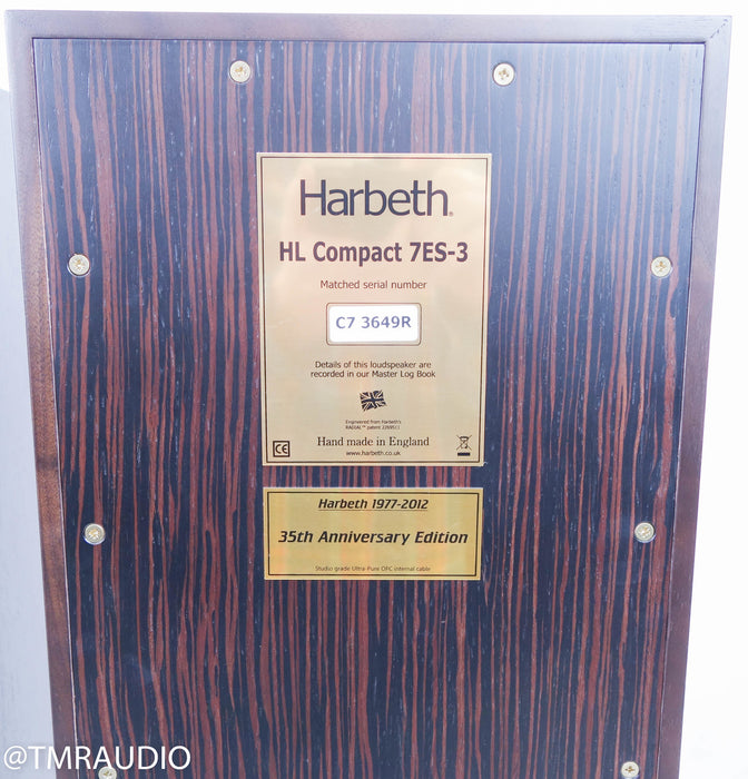 Harbeth HL Compact 7ES-3 w/ 19" Sound Anchor Stands