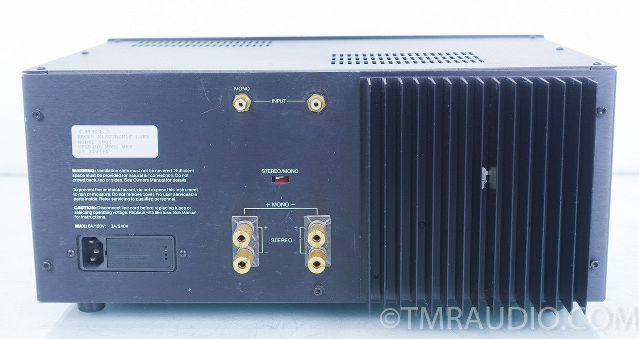 BEL 1001 MK V Monoblock Amplifier Pair
