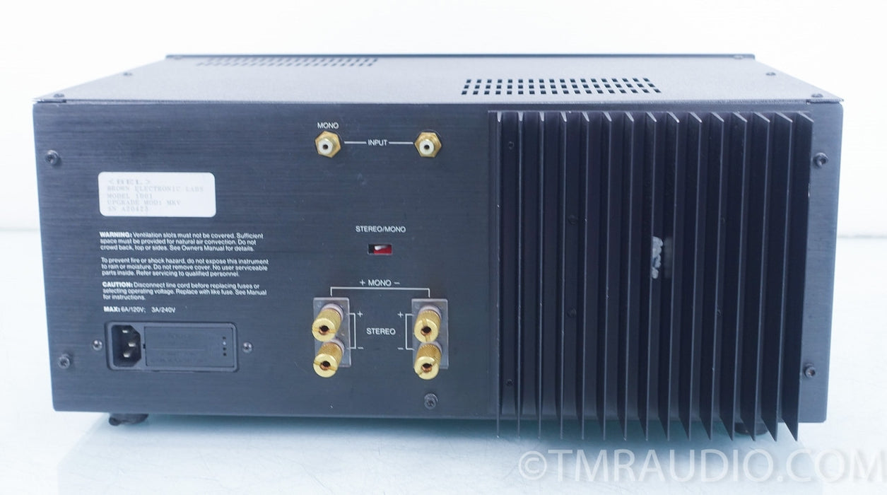 BEL 1001 MK V Monoblock Amplifier Pair