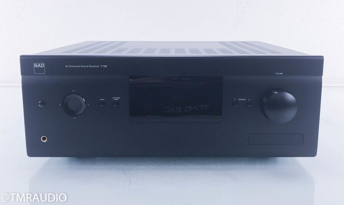NAD T 758 7.1 Channel Home Theater Receiver (3 broken RCA jacks)