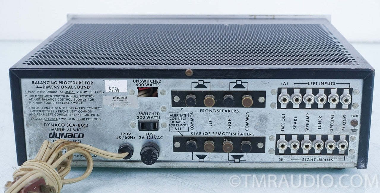 Dynaco SCA-80Q Vintage Integrated Amplifier