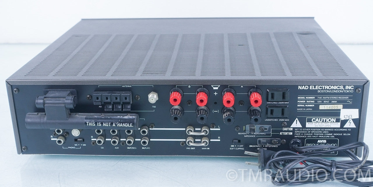 NAD 7140 Stereo Receiver AS-IS (needs pots cleaned)