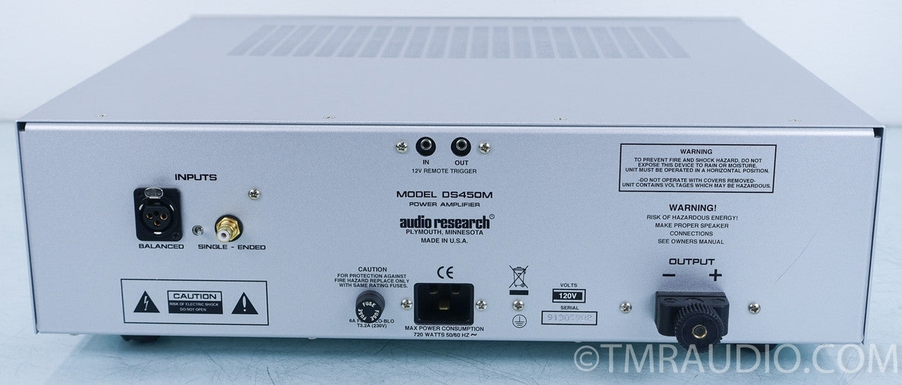 Audio Research DS450M Mono Power Amplifier Pair in Factory Boxes