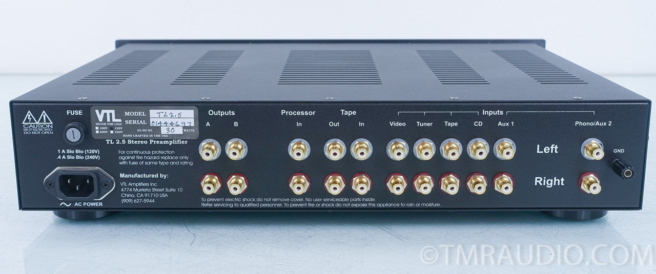 VTL TL 2.5 Stereo Tube Preamplifier in Factory Box
