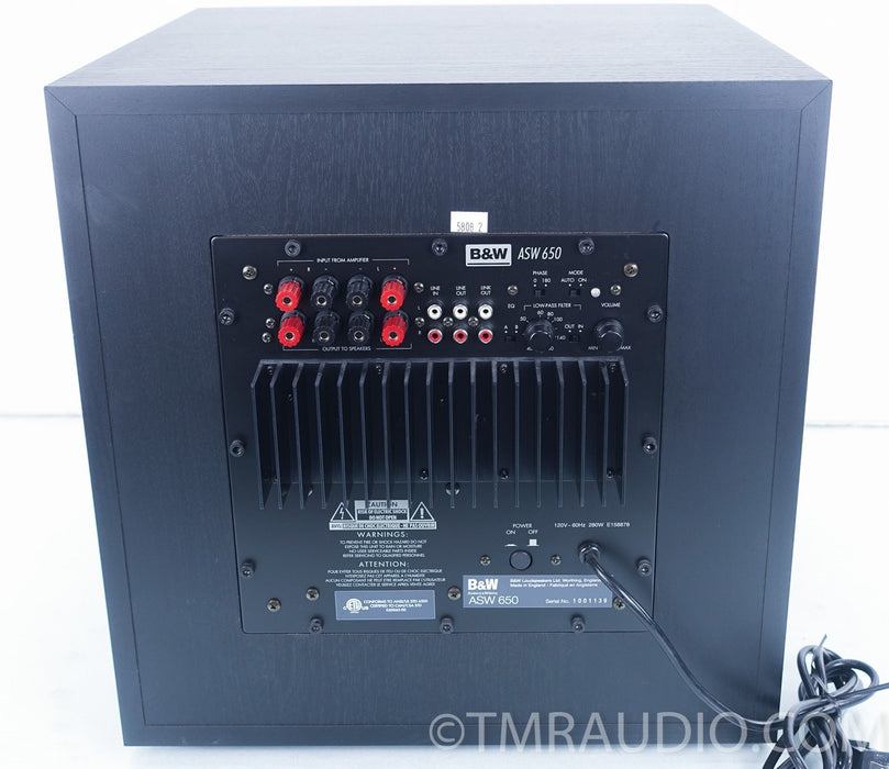 B&W ASW-650 Powered Subwoofer