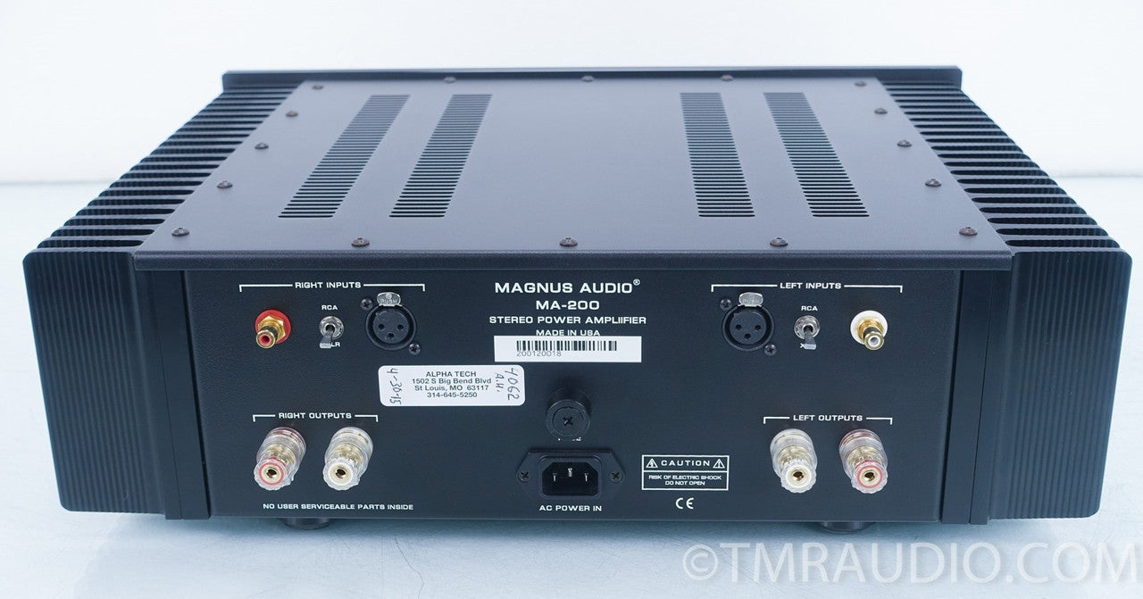 Magnus MA200 Dual Mono Power Amplifier in Factory Box